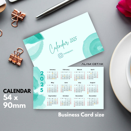 Pocket Size 2025 Calendar 100-1000pcs sc10