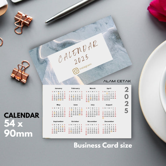 Pocket Size 2025 Calendar 100-1000pcs sc11