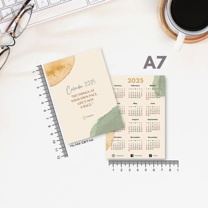 A6 / A7 2025 Calendar 100-500pcs C5