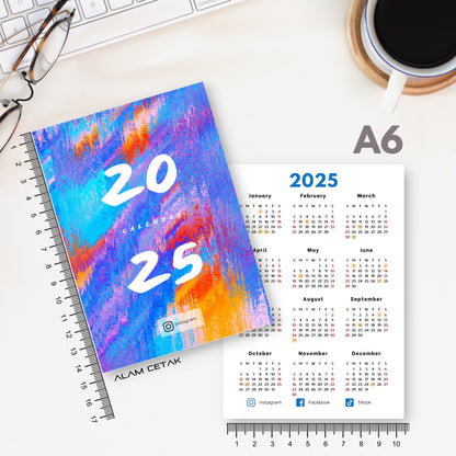 A6 / A7 2025 Calendar 100-500pcs C7