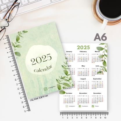 A6 / A7 2025 Calendar 100-500pcs C8