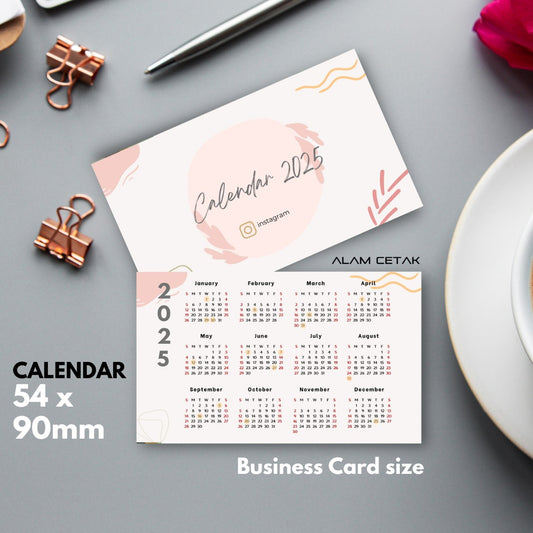 Pocket Size 2025 Calendar 100-1000pcs sc3