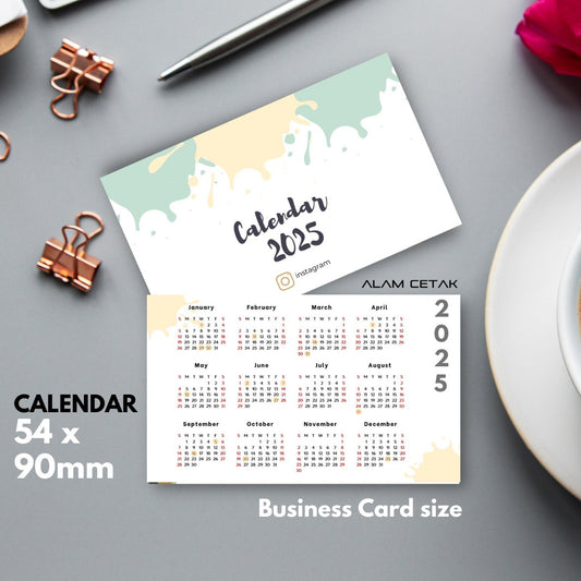 Pocket Size 2025 Calendar 100-1000pcs sc7