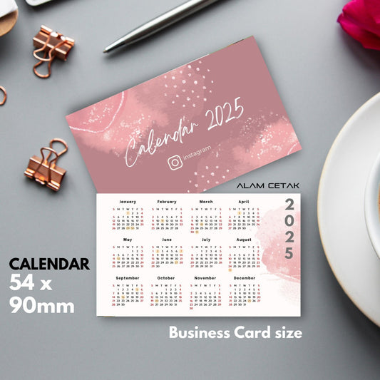 Pocket Size 2025 Calendar 100-1000pcs sc8