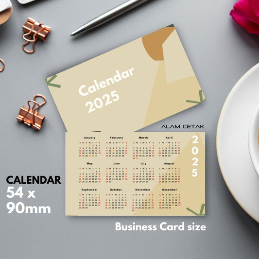 Pocket Size 2025 Calendar 100-1000pcs sc9