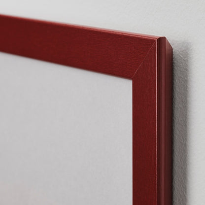 [Including Custom Photo Print Option] New Dark Red 21 x 21cm Ikea square Frame Fiskbo