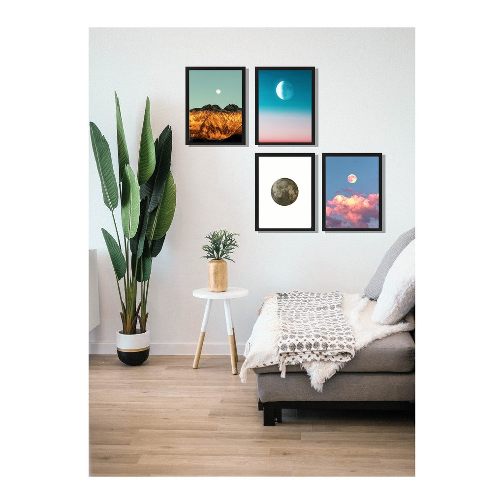 Ikea Fiskbo wall art deco 30 x 40cm , 30x40 , 30x40cm including minimalist alam cetak picture frame moon / nature design