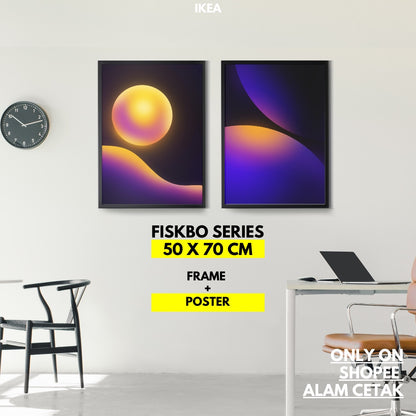 Ikea Fiskbo wall deco 50 x 70cm , 50x70 , 50x70cm including minimalist alam cetak picture frame gambar Graphic Design