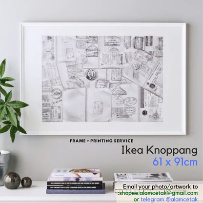 [Including CustomPhoto Print Option] 61 x 91cm Ikea Frame Knoppang