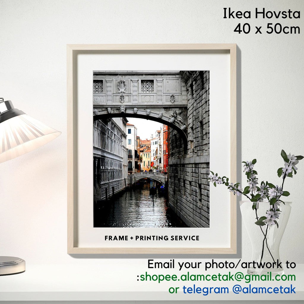 [Including Custom Photo Print Option] 40 x 50cm Ikea Frame Hovsta