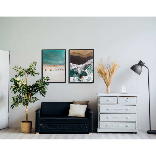 Ikea Fiskbo wall deco 50 x 70cm including minimalist alam cetak picture frame beach design