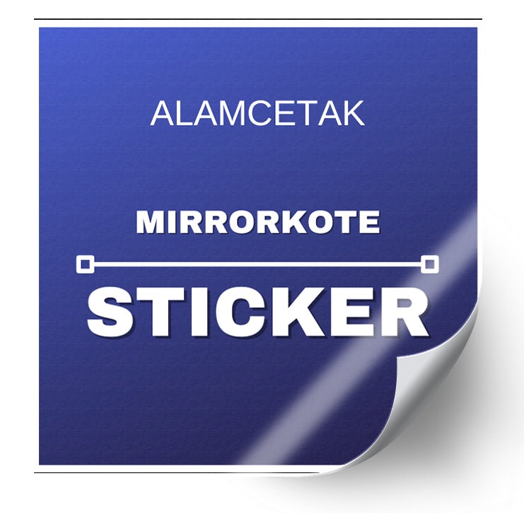 Custom Size Square Mirrorcoat Sticker