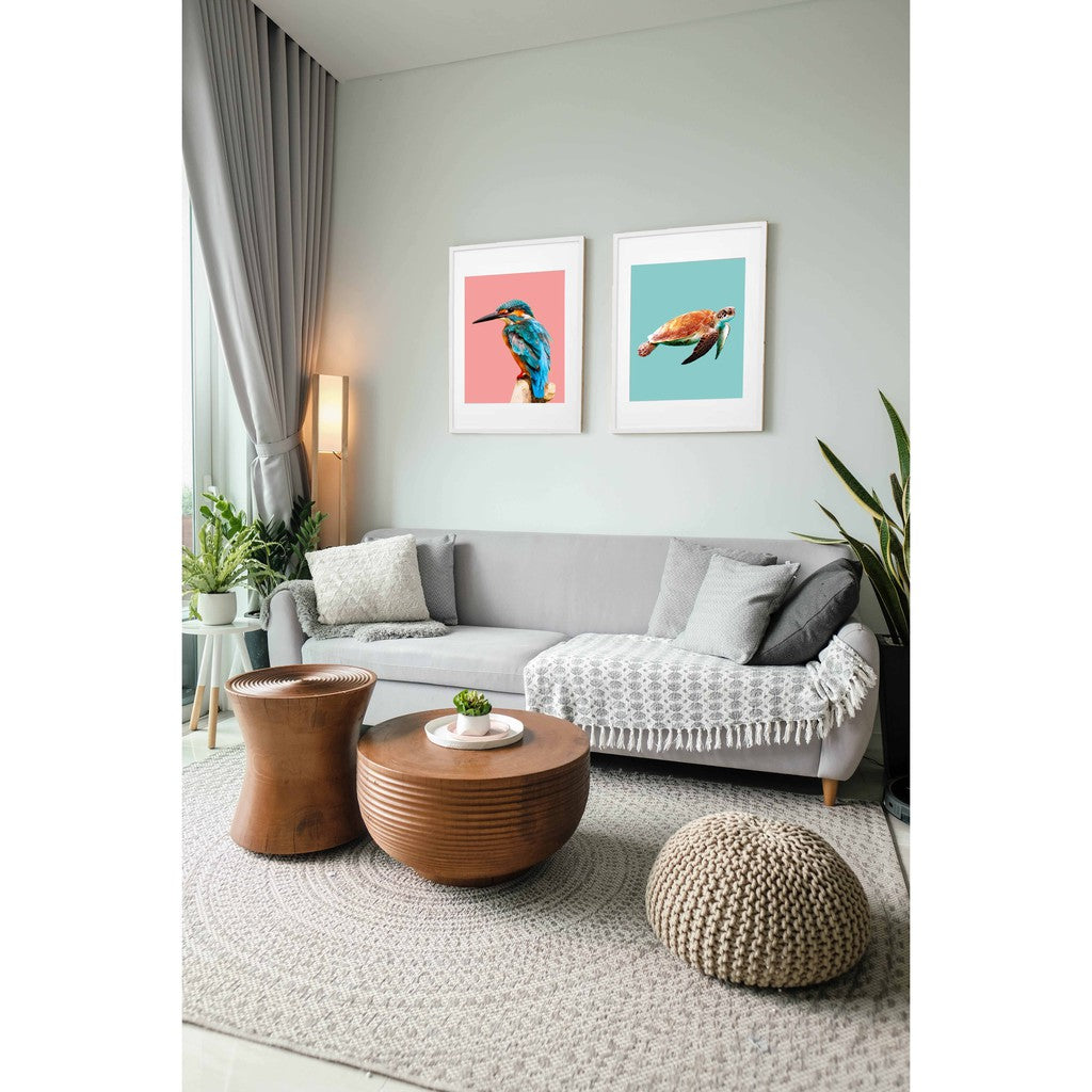 Ikea Fiskbo wall frame deco 50 x 70cm including minimalist / modern alam cetak photo animal / living room design