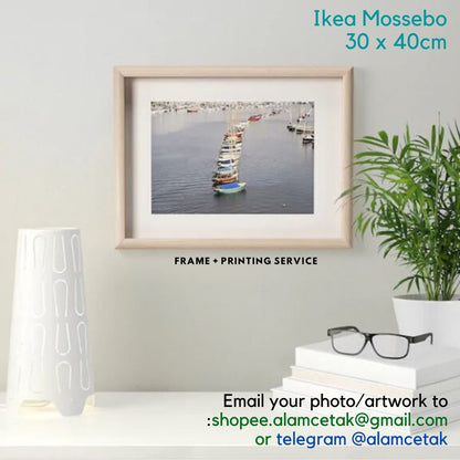 [Including Custom Photo Print Option] 30 x 40cm Ikea Frame Mossebo