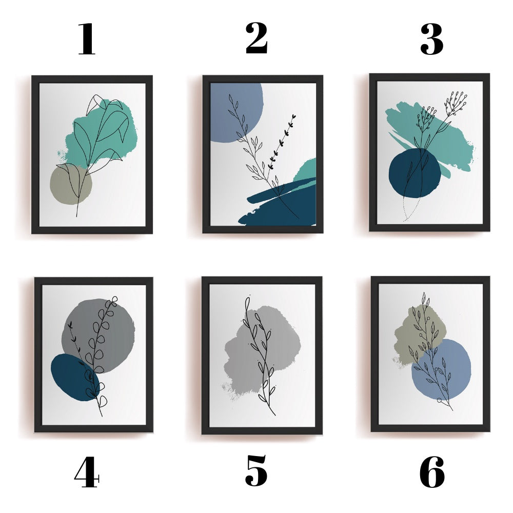 Ikea Fiskbo wall art deco 30 x 40cm including minimalist graphic alam cetak picture frame leaf / nature design