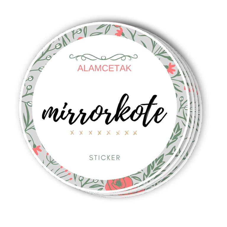 Custom Size Round Mirrorkote Sticker