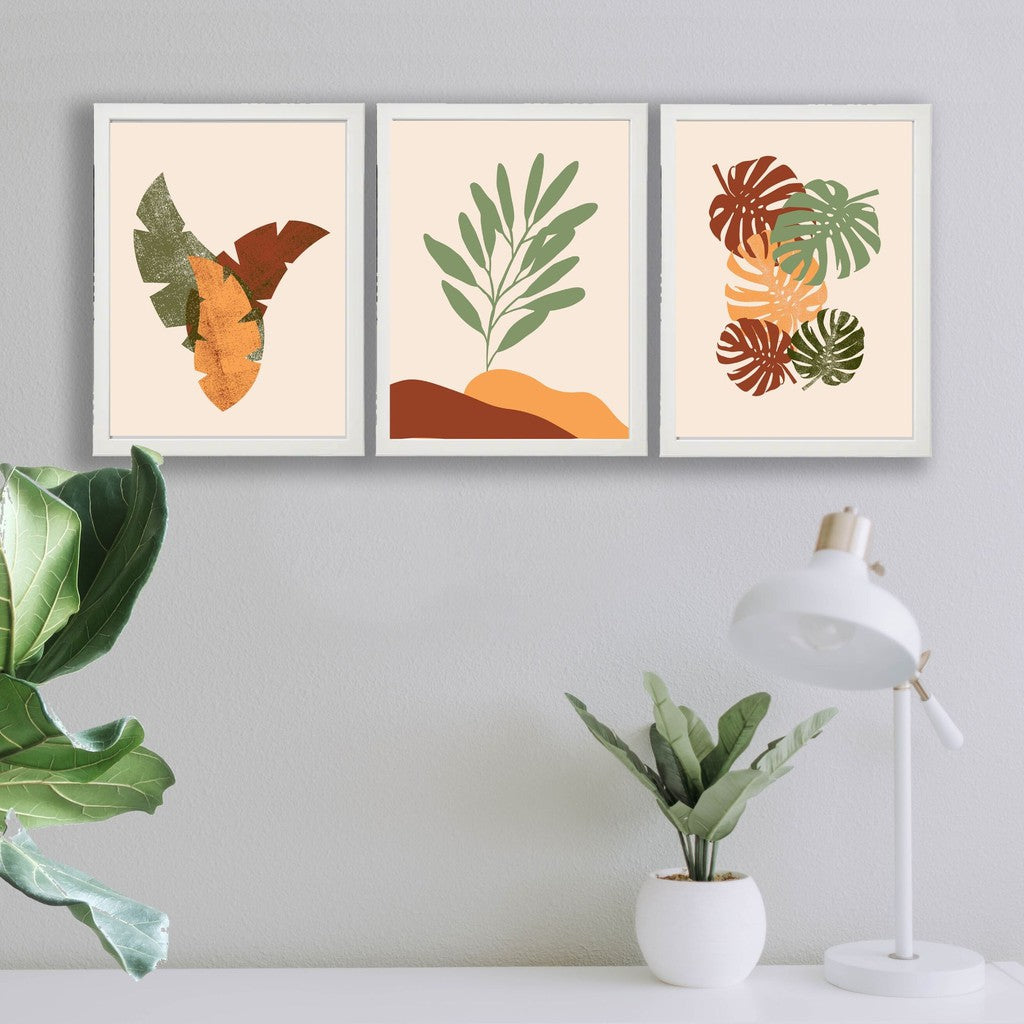 Ikea Fiskbo wall art deco 30 x 40cm including minimalist alam cetak picture frame leaf / nature design