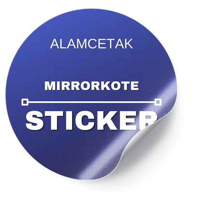 Custom Size Round Mirrorkote Sticker