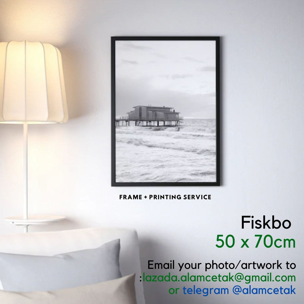 [Including Custom Photo Print Option] 50 x 70cm 50x70 Ikea Frame Fiskbo