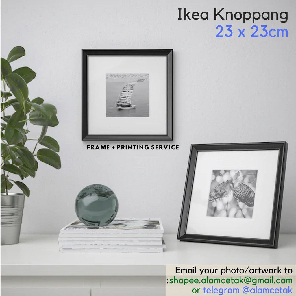 [Including Photo Print Option] 23 x 23cm Ikea Frame Knoppang