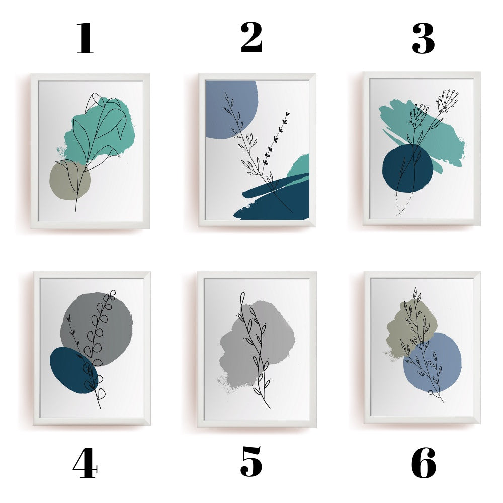 Ikea Fiskbo wall art deco 30 x 40cm including minimalist graphic alam cetak picture frame leaf / nature design