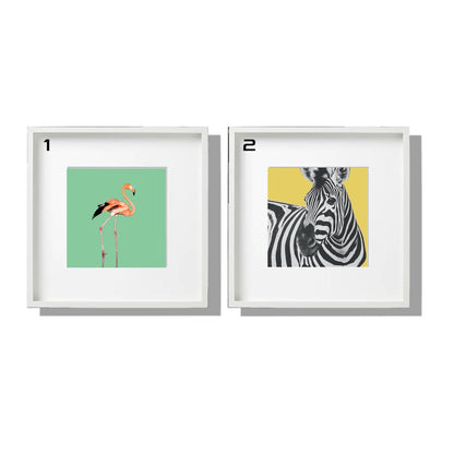 Ikea Ribba wall frame deco 50 x 50cm including minimalist / modern alam cetak photo animal / bedroom design