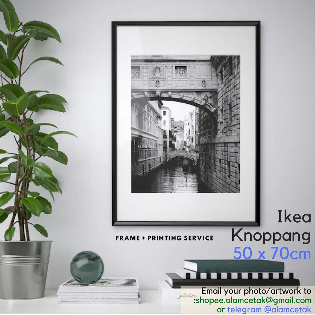 [Including Custom Photo Print Option] 50 x 70cm Ikea Frame Knoppang