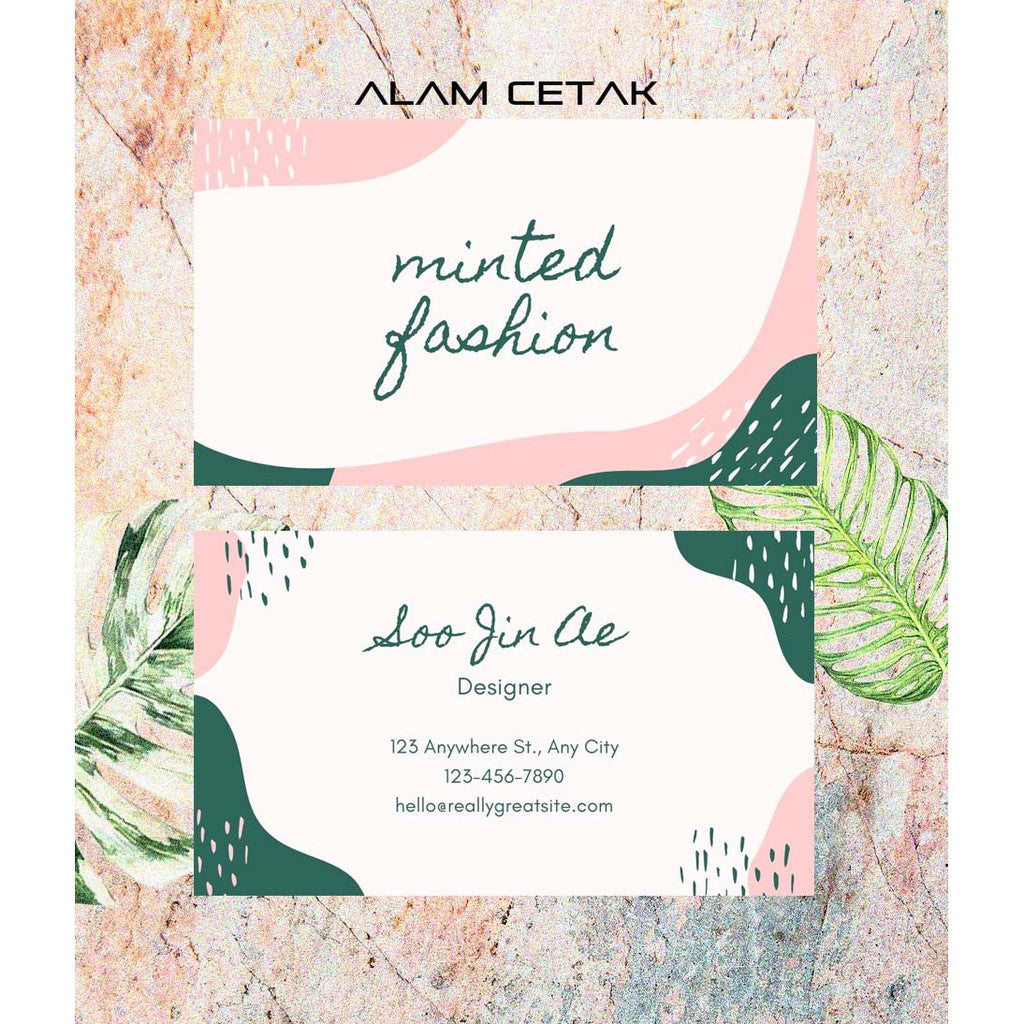 Business Card Designer Floral Modern Design