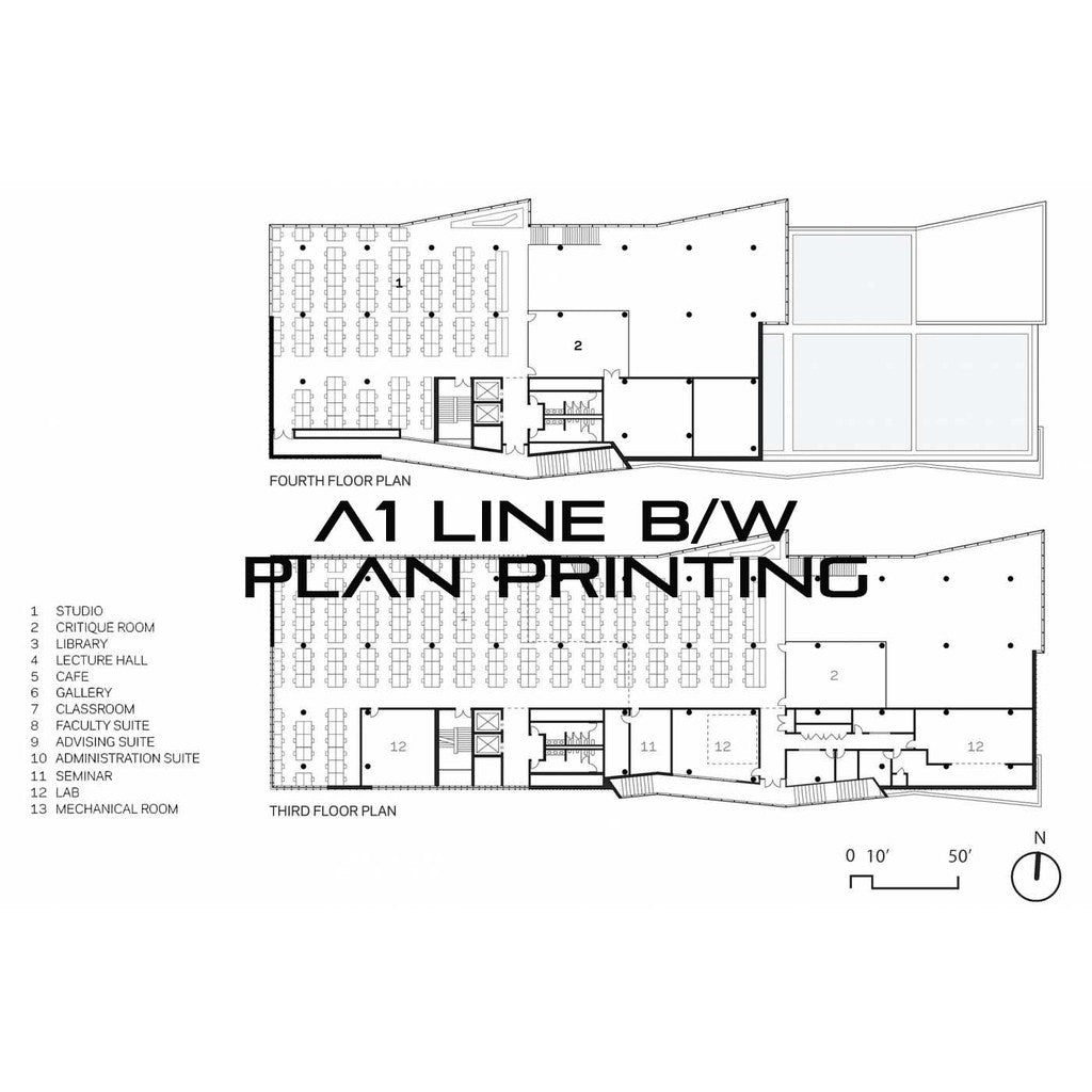 Plan Printing A2, A1 or A0 for submission or construction