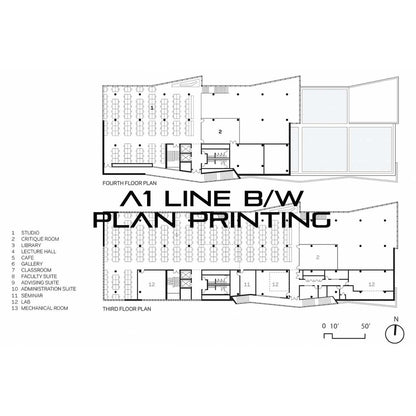 Plan Printing A2, A1 or A0 for submission or construction