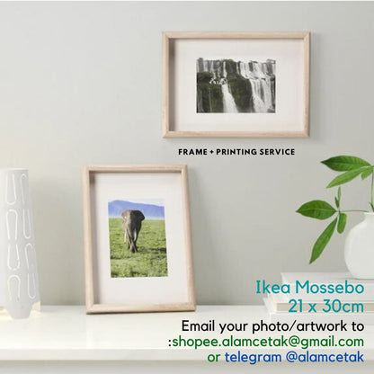 [Including Custom Photo Print Option] 21 x 30cm size A4  Ikea Frame Mossebo