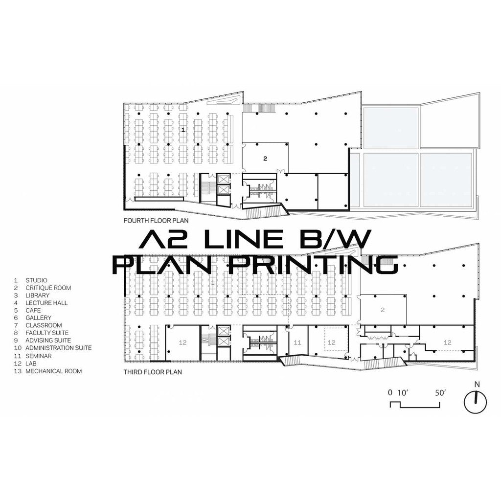 Plan Printing A2, A1 or A0 for submission or construction