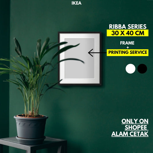 [Including Custom Photo Print Option] 30 x 40cm , 30x40 , 30x40cm Ikea Frame Gambar Ribba