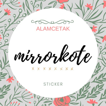 Custom Size Square Mirrorcoat Sticker