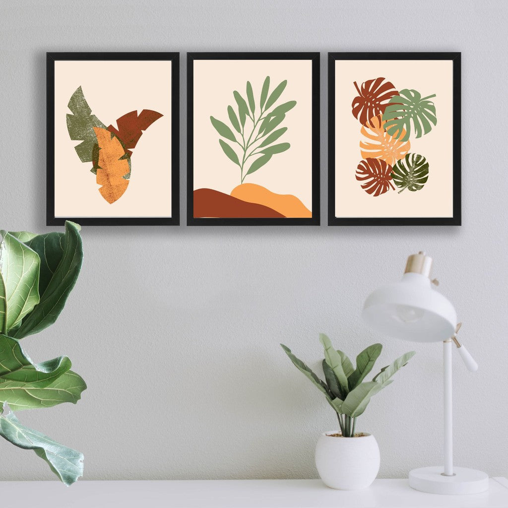 Ikea Fiskbo wall art deco 30 x 40cm including minimalist alam cetak picture frame leaf / nature design