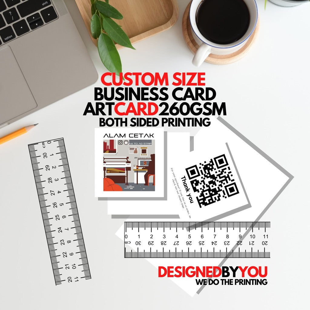 Custom size request order business card/sticker