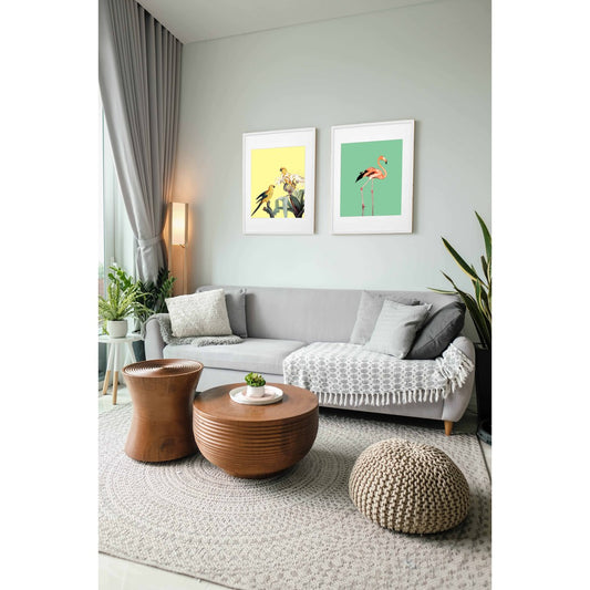 Ikea Fiskbo wall frame deco 50 x 70cm including minimalist / modern alam cetak photo animal / living room design