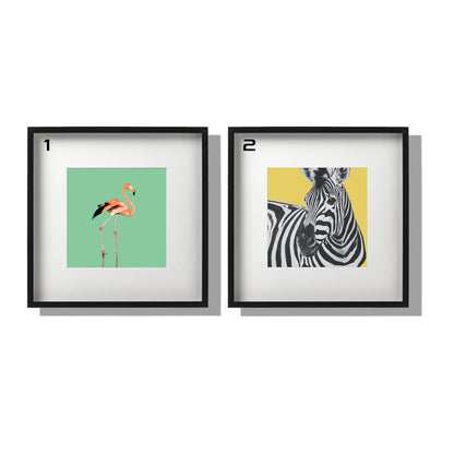 Ikea Ribba wall frame deco 50 x 50cm including minimalist / modern alam cetak photo animal / bedroom design