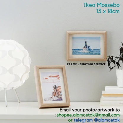 [Including Custom Photo Print Option] 13 x 18cm Ikea Frame Mossebo