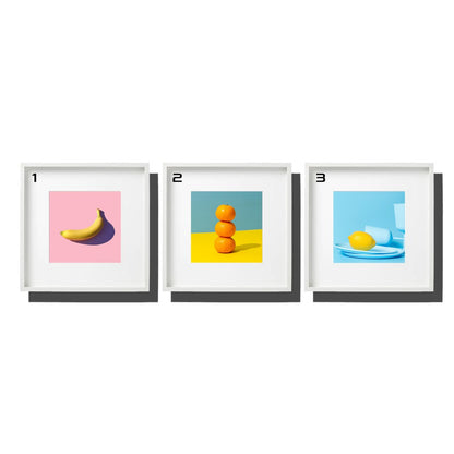 Ikea Ribba wall frame deco 23 x 23cm including minimalist / modern alam cetak photo fruits / kitchen design