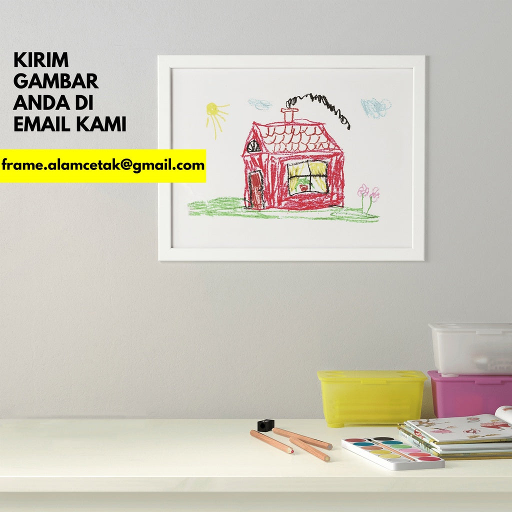 [Including Custom Photo Print Option] 30 x 40cm / 30x40 / 30x40cm  Ikea Frame Gambar Fiskbo