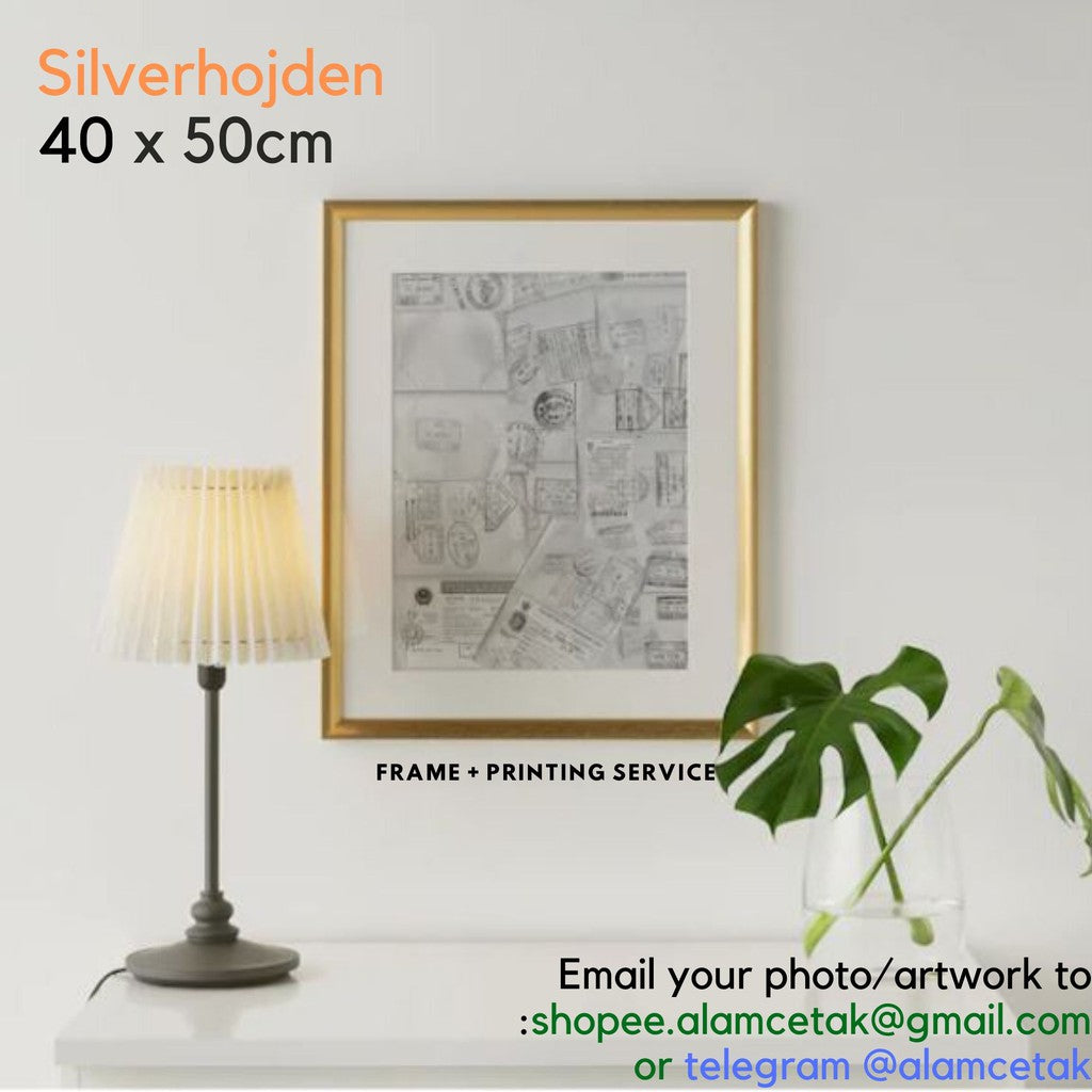 [Including Custom Photo Print Option] 40 x 50cm Ikea Gold Photo Frame Silverhojden