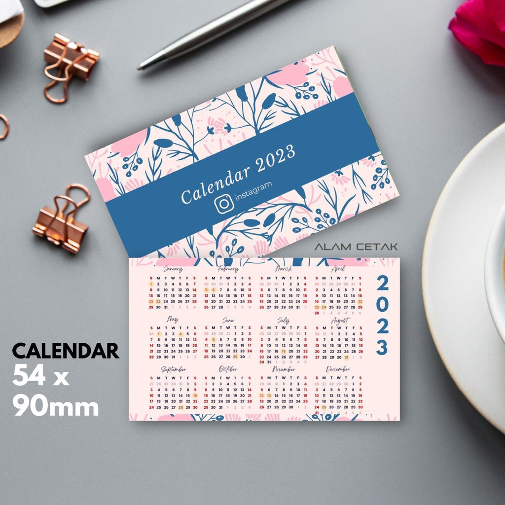 Pocket Size 2023 Calendar 100-100pcs sc14