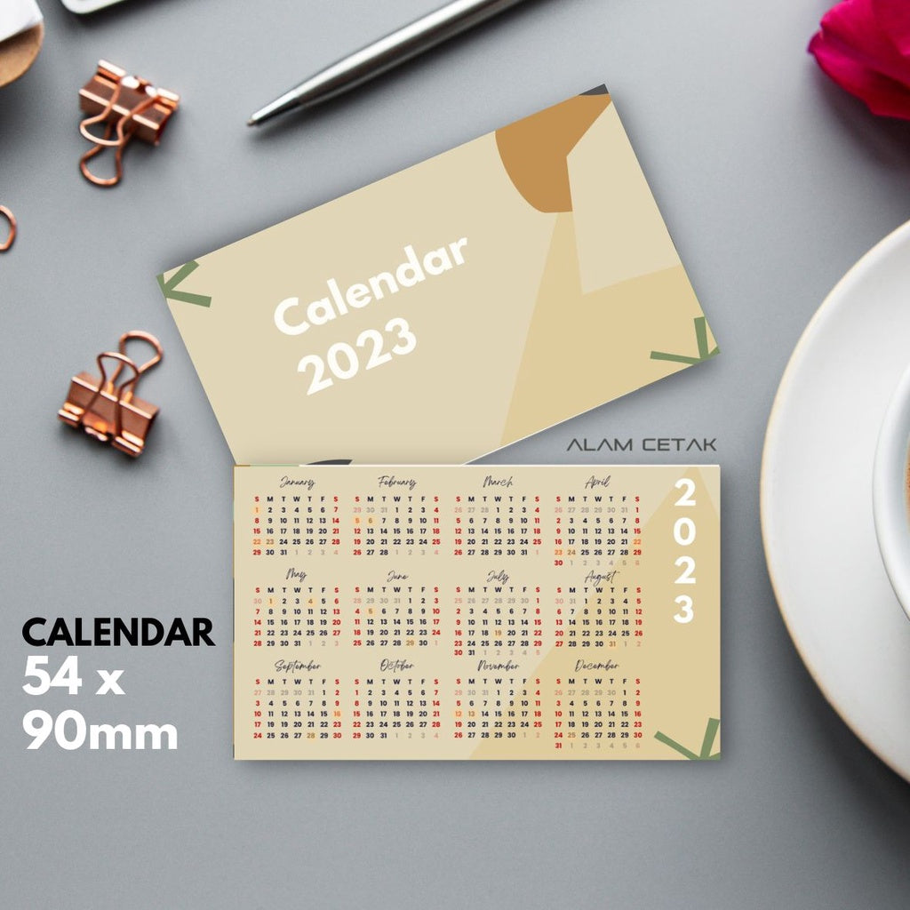 Pocket Size 2023 Calendar 100-100pcs sc9