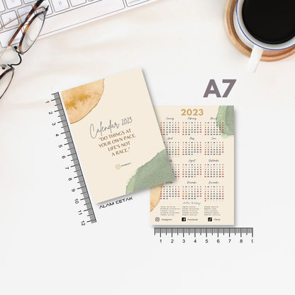 A6 / A7 2023 Calendar 100-500pcs C5