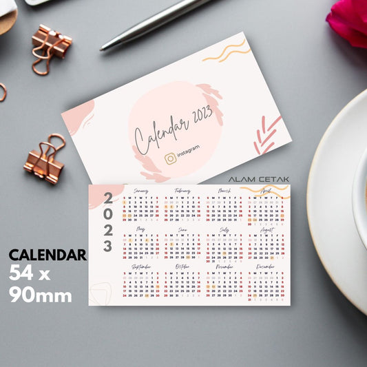 Pocket Size 2023 Calendar 100-100pcs sc3