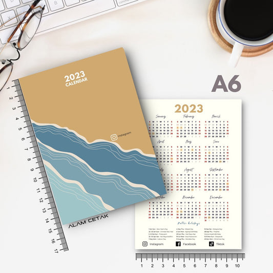 A6 / A7 2023 Calendar 100-500pcs C1