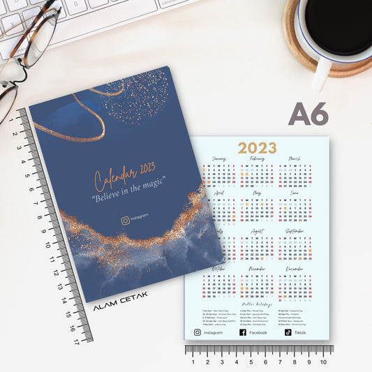 A6 / A7 2023 Calendar 100-500pcs C2