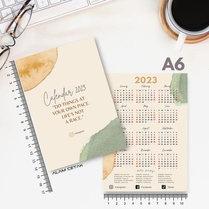 A6 / A7 2023 Calendar 100-500pcs C5