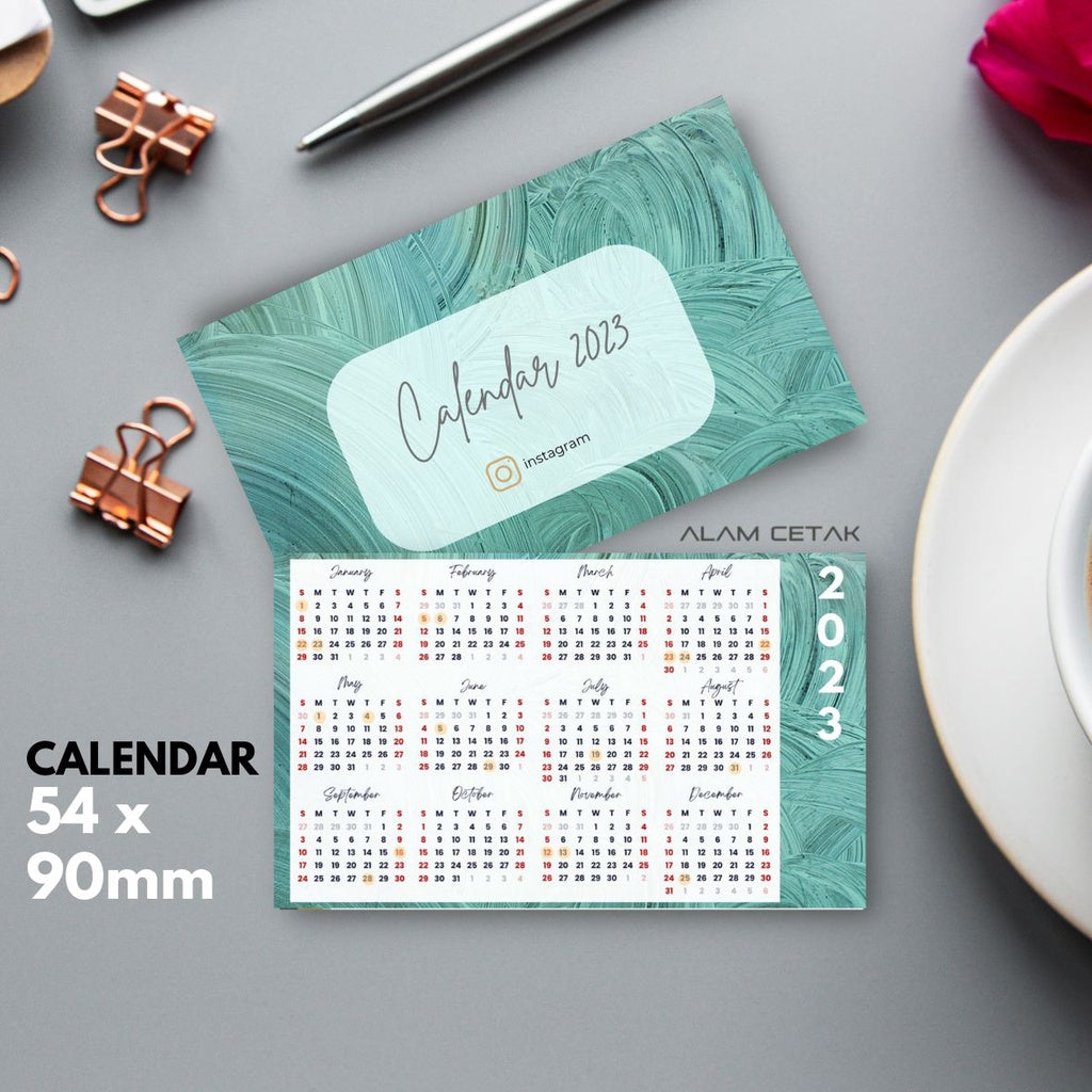 Pocket Size 2023 Calendar 100-100pcs sc4